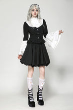 Load image into Gallery viewer, Elegant Gothic Black and White Doll Blouse IW123