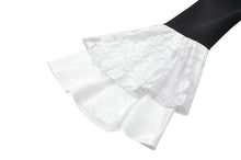 Load image into Gallery viewer, Elegant Gothic Black and White Doll Blouse IW123