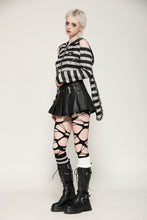 Load image into Gallery viewer, Prison Bunny Striped Crop Top TW558