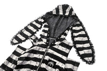 Load image into Gallery viewer, Prison Bunny Striped Crop Top TW558