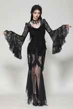 Load image into Gallery viewer, Gothic Romantic Lace Patchwork Bell-Sleeve Layered Cuff Top TW607