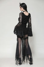 Load image into Gallery viewer, Gothic Romantic Lace Patchwork Bell-Sleeve Layered Cuff Top TW607