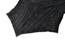 Load image into Gallery viewer, Gothic Romantic Lace Patchwork Bell-Sleeve Layered Cuff Top TW607