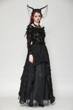Load image into Gallery viewer, Gothic Sexy Off-Shoulder Velvet Lace Top TW611