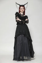 Load image into Gallery viewer, Gothic Sexy Off-Shoulder Velvet Lace Top TW611
