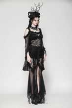 Load image into Gallery viewer, Gothic Romantic Lace Flare Sleeve Top TW623