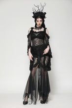 Load image into Gallery viewer, Gothic Romantic Lace Flare Sleeve Top TW623