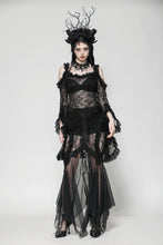 Load image into Gallery viewer, Gothic Romantic Lace Flare Sleeve Top TW623