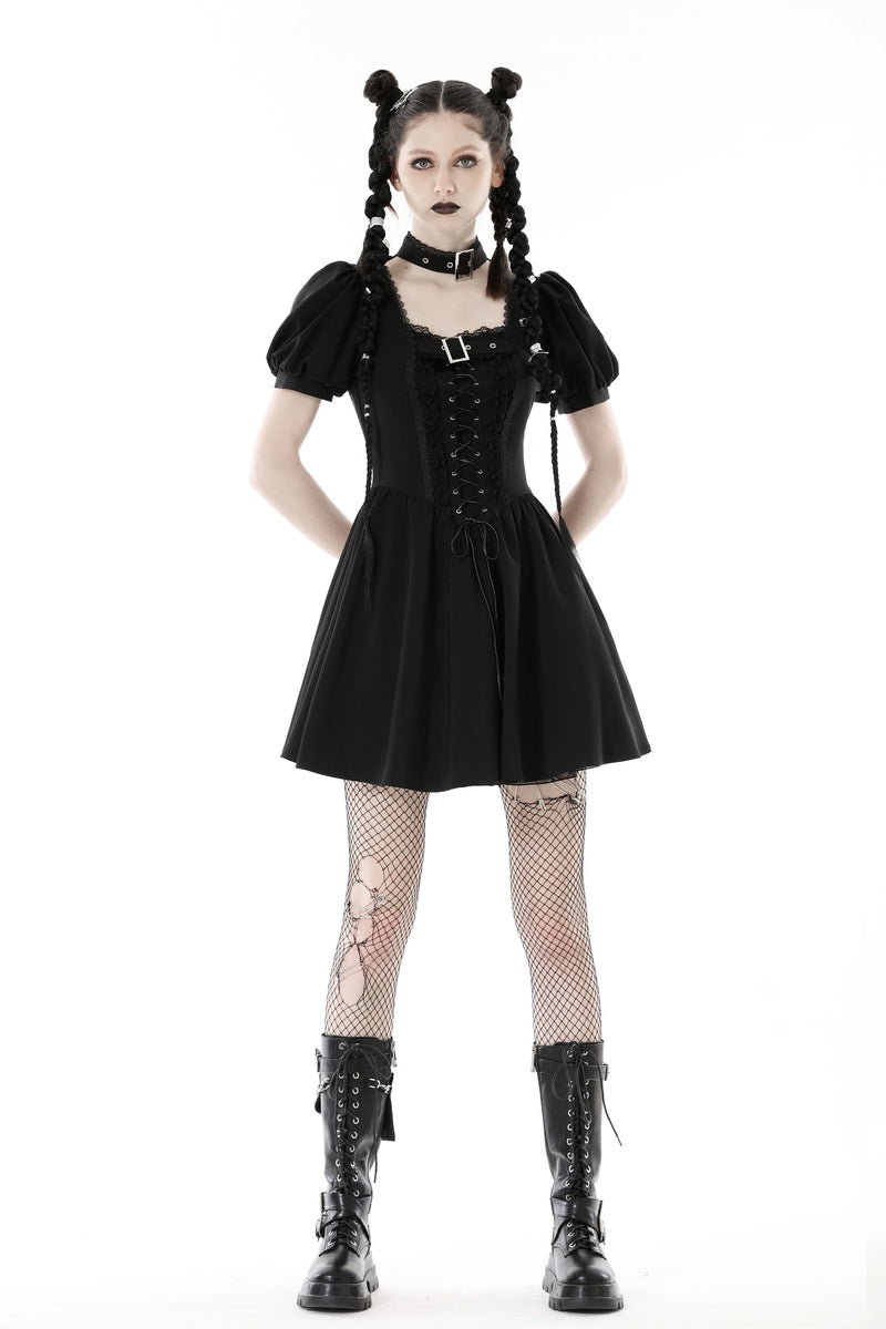 Punk rock lace up dress DW862 DARK IN LOVE