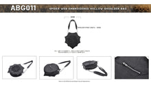 Load image into Gallery viewer, Spider web embroidered hollow shoulder bag ABG011