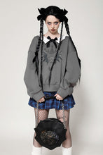 Load image into Gallery viewer, Spider web embroidered hollow shoulder bag ABG011