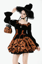 Load image into Gallery viewer, Halloween Bat &amp; Pumpkin-Inspired Handbag ABG014