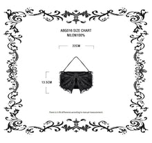 Load image into Gallery viewer, Black Lace Bow Mini Handbag ABG016 - Gothlolibeauty