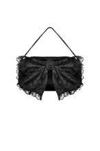 Load image into Gallery viewer, Black Lace Bow Mini Handbag ABG016 - Gothlolibeauty