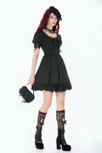 Load image into Gallery viewer, Black Lace Bow Mini Handbag ABG016 - Gothlolibeauty