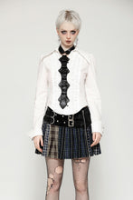 Load image into Gallery viewer, Skeleton Punk Leather Bow Tie ACK151