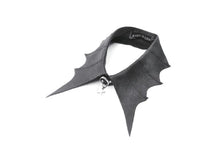 Load image into Gallery viewer, Punk Batwing Leather Choker with O-Ring and Star Drop ACK152