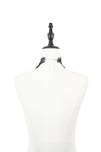 Load image into Gallery viewer, Gothic Butterfly Lace Choker with Black Beads and Gemstone ACK154