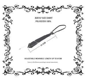 Punk Grommet Chain-Link Neck Tie ACK157