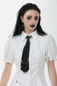 Punk Grommet Chain-Link Neck Tie ACK157