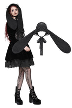 Load image into Gallery viewer, Gothic lolita rabbit ear rose lace bonnet ACP009