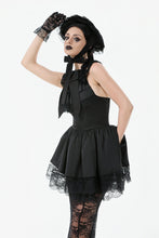 Load image into Gallery viewer, Gothic Playful Sun Hat with Pleated Rose Trim and Bow Detail ACP011