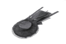 Load image into Gallery viewer, Gothic Playful Sun Hat with Pleated Rose Trim and Bow Detail ACP011