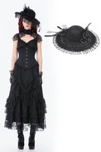 Load image into Gallery viewer, Vintage Lace Feather Mini Hat ACP015 - Gothlolibeauty