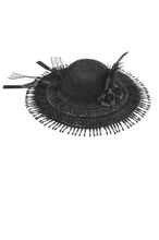 Load image into Gallery viewer, Vintage Lace Feather Mini Hat ACP015 - Gothlolibeauty