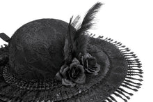 Load image into Gallery viewer, Vintage Lace Feather Mini Hat ACP015 - Gothlolibeauty
