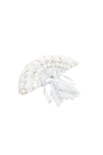 Load image into Gallery viewer, Elegant White Gothic Rose Lace Fan｜Non-foldable AFN004