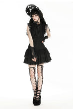 Load image into Gallery viewer, Gothic black skeleton lace gloves AGL025