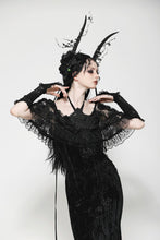 Load image into Gallery viewer, Gothic Romantic Lace Embroidered Gloves AGL026