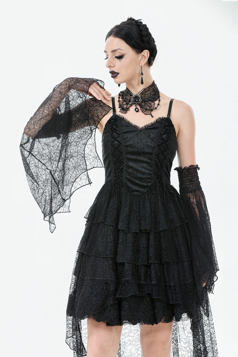 Webbed Shadows Webbed Shadows Lace Arm Sleeves AGL027 – DARK IN LOVE