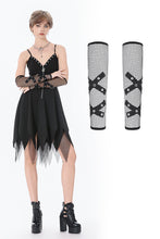 Load image into Gallery viewer, Punk Mesh Hollow Chain Decor Gloves AGL028 - Gothlolibeauty