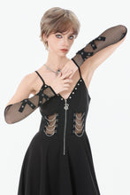 Load image into Gallery viewer, Punk Mesh Hollow Chain Decor Gloves AGL028 - Gothlolibeauty