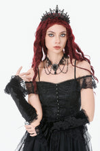 Load image into Gallery viewer, Gothic Velvet Lace Embroidered Gloves AGL030 - Gothlolibeauty