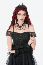 Load image into Gallery viewer, Gothic Velvet Lace Embroidered Gloves AGL030 - Gothlolibeauty