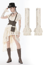 Load image into Gallery viewer, Steampunk Lace Layered Ribbon Gloves AGL031 - Gothlolibeauty