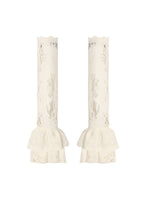 Load image into Gallery viewer, Steampunk Lace Layered Ribbon Gloves AGL031 - Gothlolibeauty