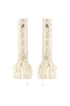 Load image into Gallery viewer, Steampunk Lace Layered Ribbon Gloves AGL031 - Gothlolibeauty