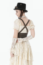 Load image into Gallery viewer, Steampunk Lace Layered Ribbon Gloves AGL031 - Gothlolibeauty