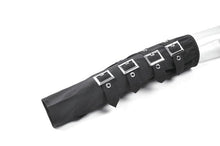 Load image into Gallery viewer, Goth Punk Matte Black Multi-Buckle Eyelet Strap Elasticated Gloves AGL032