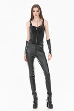 Load image into Gallery viewer, Punk Vintage Matte Leather Buckled Riveted Gauntlets AGL034BK