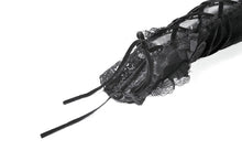 Load image into Gallery viewer, Gothic Romantic Vintage Velvet Arm Warmers with 3D Embroidered Roses AGL035