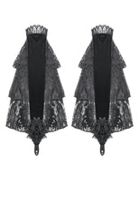 Load image into Gallery viewer, Gothic Vintage 3D Black Rose Lace and Velvet Patchwork Ring-Loop Arm Sleeves AGL036