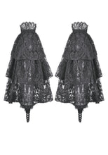Load image into Gallery viewer, Gothic Vintage 3D Black Rose Lace and Velvet Patchwork Ring-Loop Arm Sleeves AGL036