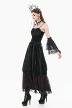 Load image into Gallery viewer, Gothic Vintage 3D Black Rose Lace and Velvet Patchwork Ring-Loop Arm Sleeves AGL036