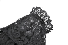 Load image into Gallery viewer, Gothic Vintage 3D Black Rose Lace and Velvet Patchwork Ring-Loop Arm Sleeves AGL036