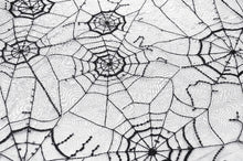 Load image into Gallery viewer, Gothic bride black spider web veil AHW023